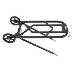 Folding Bike Rear Rack High Strength Aluminum Alloy Bicycle Luggage Carrier with Wheels for