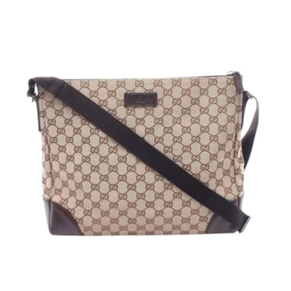Gucci Vintage - Pre-owned GG Canvas Axelremsväska Vintage - unisex - ONE Size - Läder