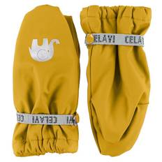 CeLaVi Luffer m. Fleece - PU - Gul - CeLaVi - 0-2 år (50-92) - Vanter/Luffer