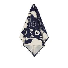 Marimekko - Unikko kollaasi kökshandduk 43x70 cm dark navy - Handdukar och badlakan - Marimekko - Blå