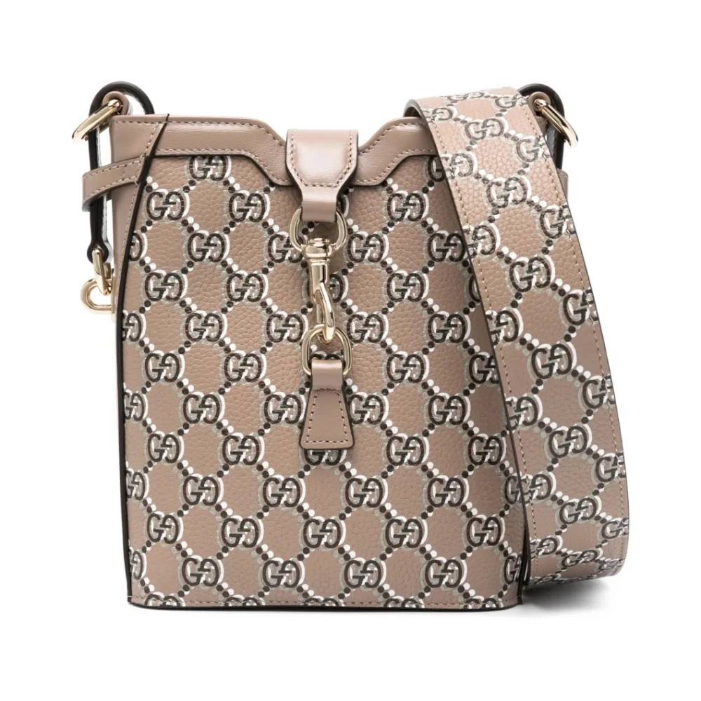 Gucci Shadow Mini Bucket Bag Skuldertaske - Tasker - Dame - Brun - ONE SIZE - Uld