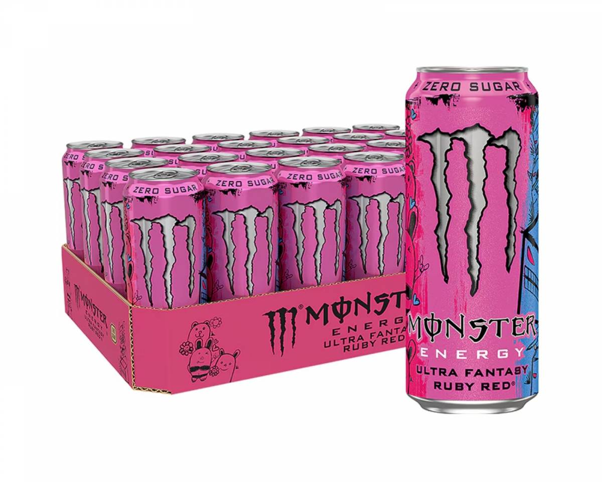 Monster Energy Ruby Red Zero Sugar 24 x 500ml