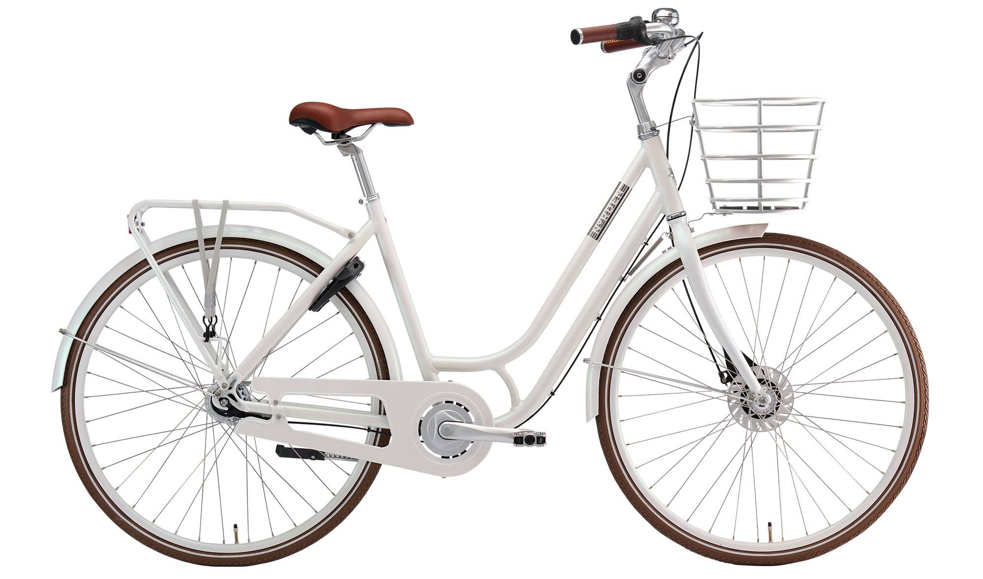 Norden Ellen Lys Perlemor (Inkl. Lås) - 51 Cm - Klassisk Cykel - Hvid