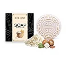 Loss Rice Shampoo Bar, Fermented Rice Water Shampoo Bar For Hair Growth, Fermented Rice Water Shampoo Bar Hair Growth, Dry Damaged Hair Repair Soap, Rice Water Shampoo And Conditioner (5 pcs)