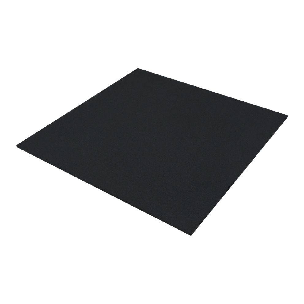 Gummiflise - 15 mm - MM Custom Gym Sort 100x100cm -1 m2 15mm.