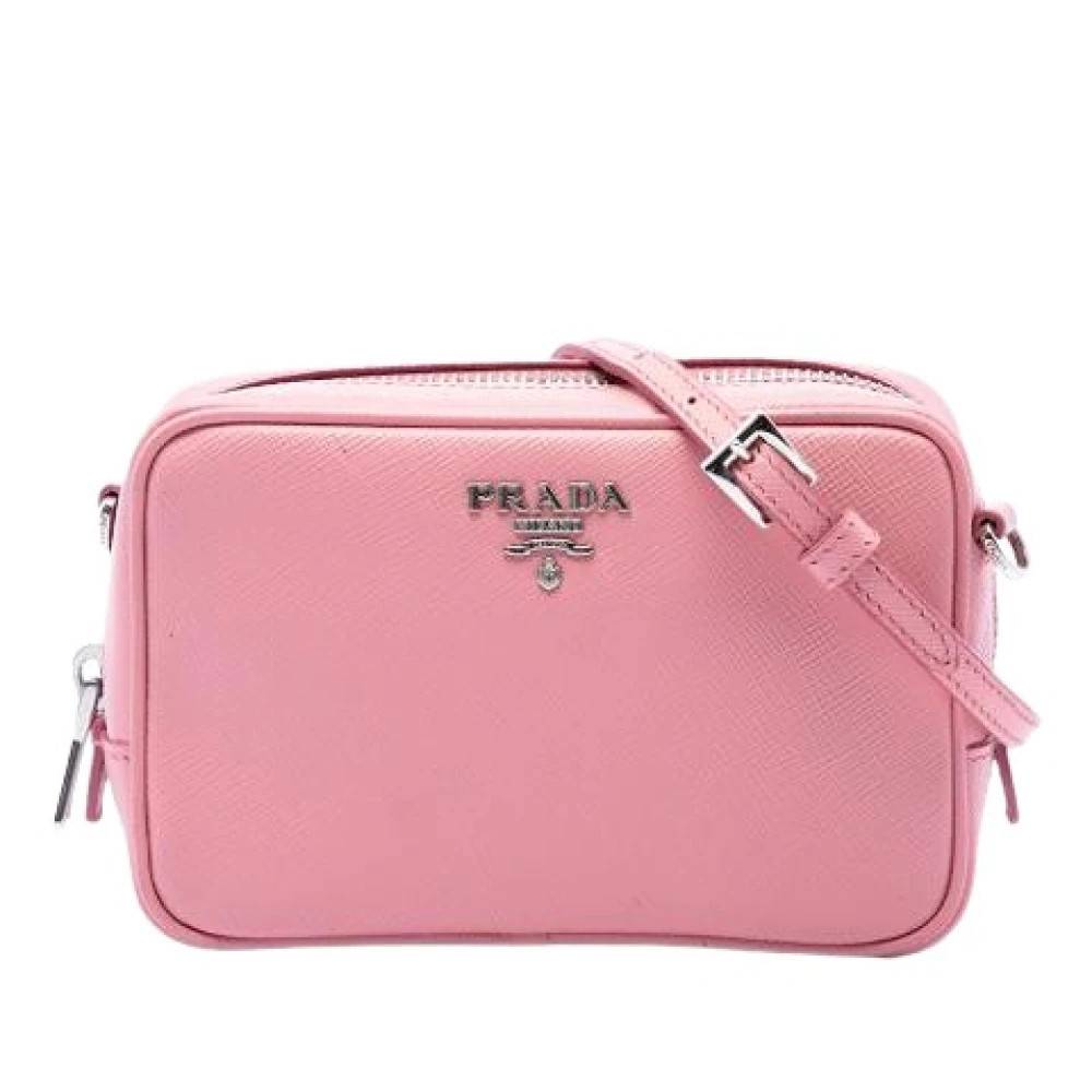 Prada Vintage Pre-owned Vintage Crossbody Taske - Vintage - Dame - Lyserød - ONE SIZE - Uld
