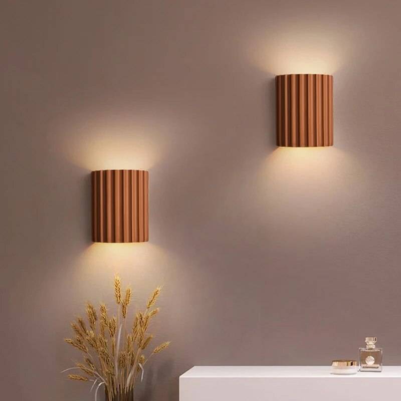 ArtiGlow Vägg – Minimalistisk Vägglampa för Hemmet - Orange / Varm vit