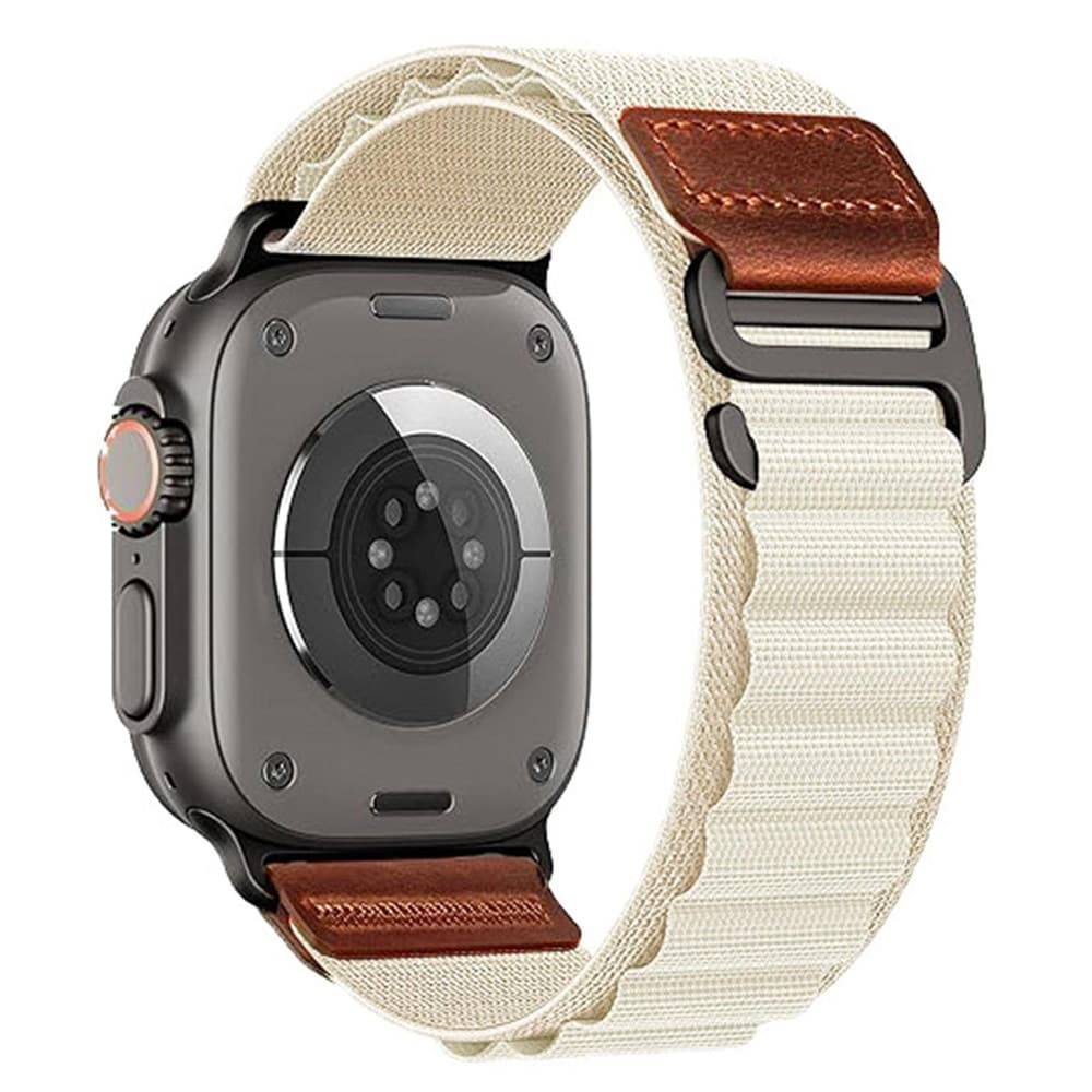 Nylonarmbånd til Apple Watch 38/40/41/42 mm – Starlight / Nylonarmbånd / Sportarmbånd.