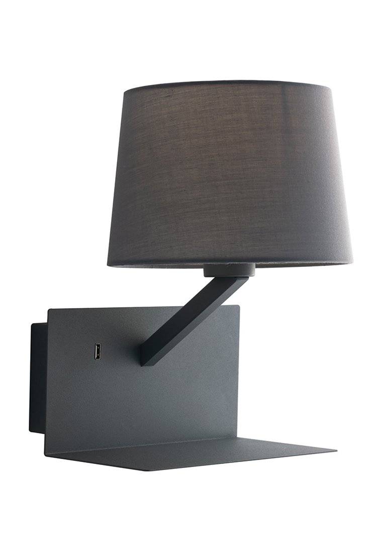 Vägglampa - grå