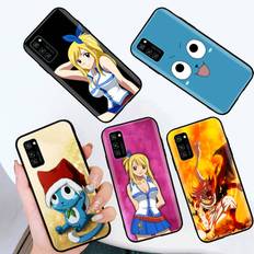 Black Case for iPhone 16 15 Plus 14 13 12 11 Pro 8 6 SE XR XS Max P30 Nova 5T Y5P Y6 Y7 Y8P Y9 Realme C30 C33 C31 W-64 Fairy Tail iPhone 16 capri