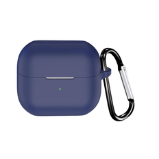 LindeCovers Samsung Galaxy Buds3/3 Pro - Silikone Cover 2 Dark Blue Silikonemateriale: Godt greb og beskyttelse mod ridser og stød Skræddersyet pasform: Designet til Galaxy Buds3/3 Pro med præcis pasform Tykkelse: 2 mm Tilbehør: Karabinhage.