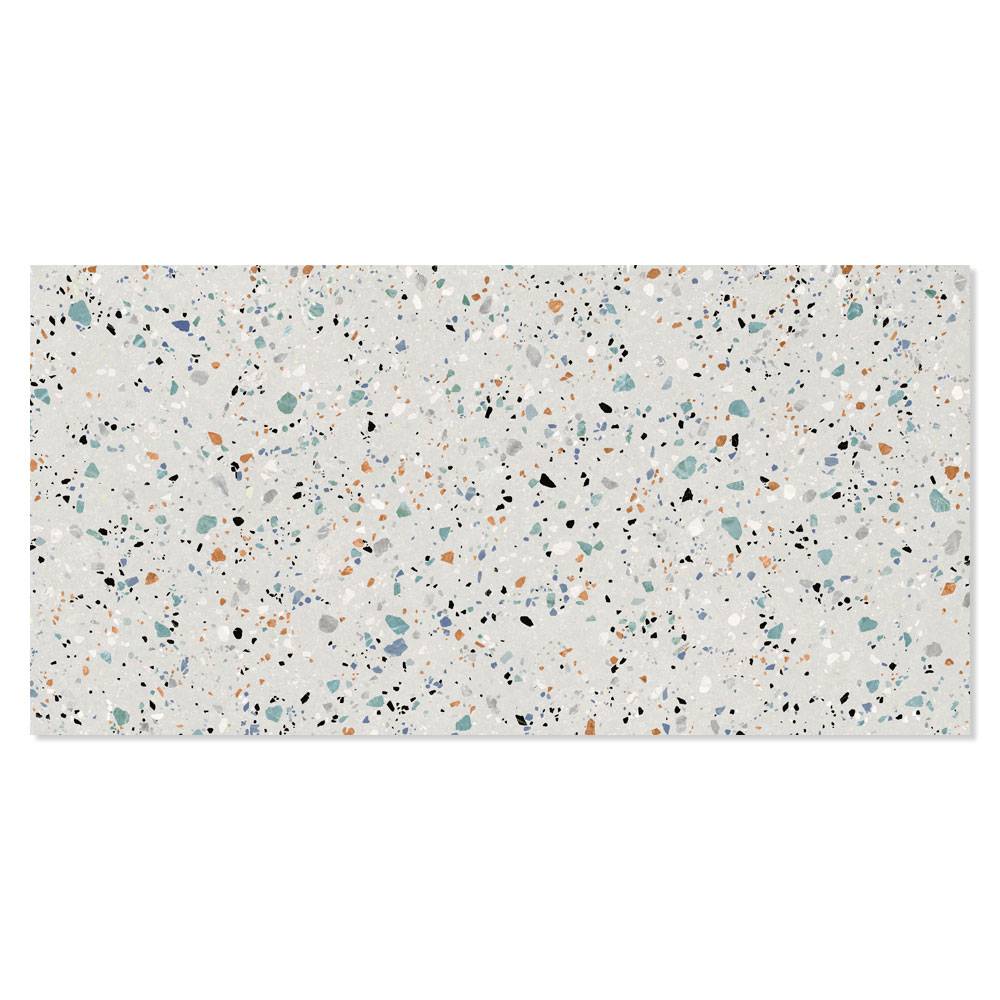 Klinker Terrazzo Colorful Vit Matt 60x120 cm