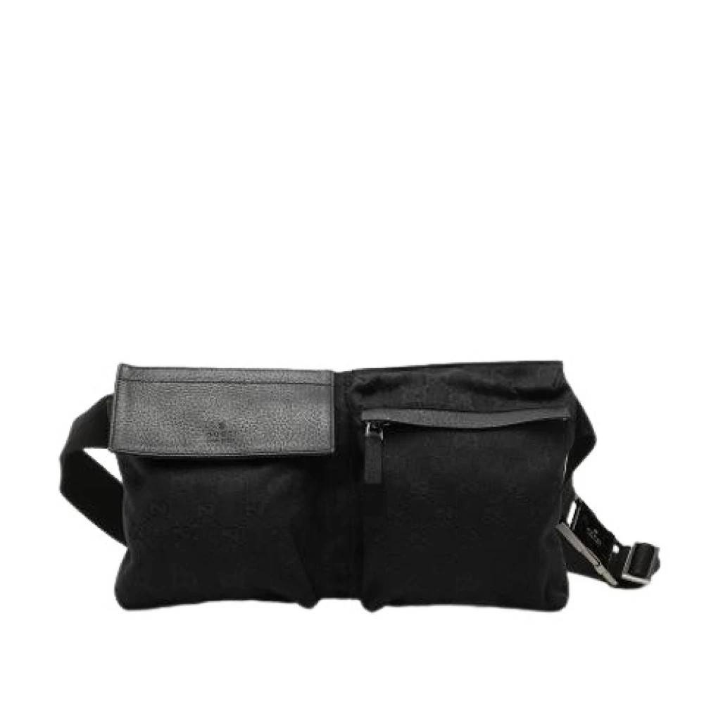 Gucci Vintage Pre-owned Canvas Bumbag - Vintage - Dame - Sort - ONE SIZE - Uld