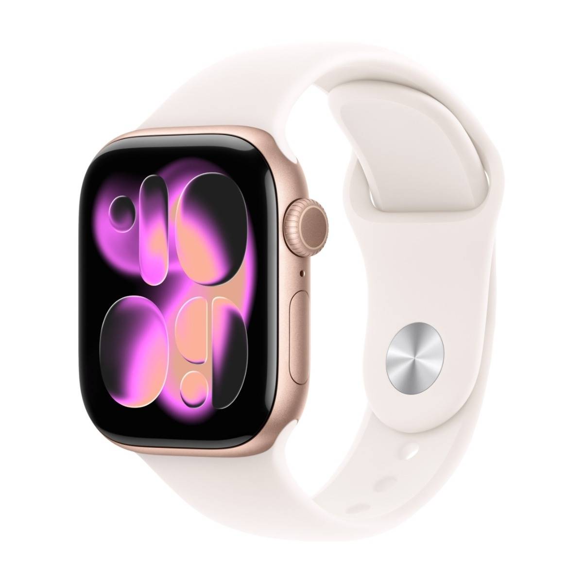 Apple Watch Series 11 GPS + Cell 42 mm roséguld aluminum, rosé sportband - M/L