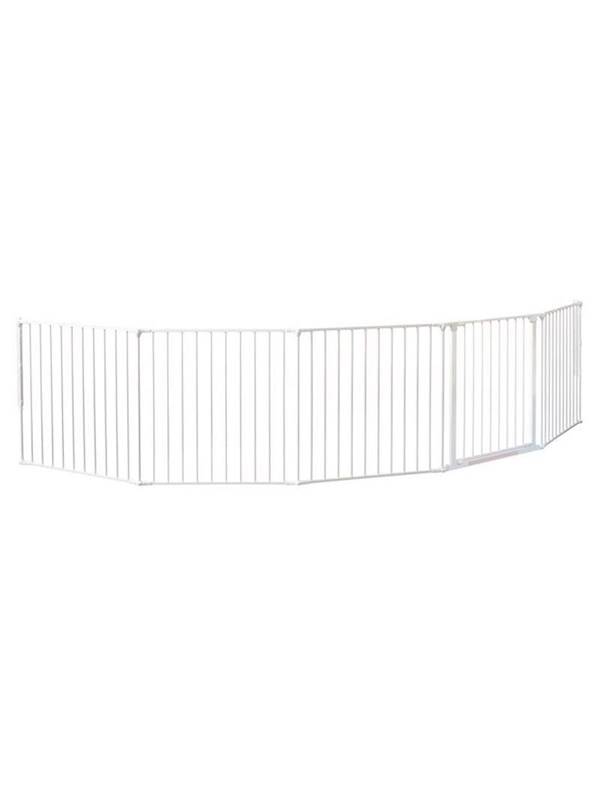BabyDan Flex XXL Säkerhetsgrindar, vit, 278-350 cm