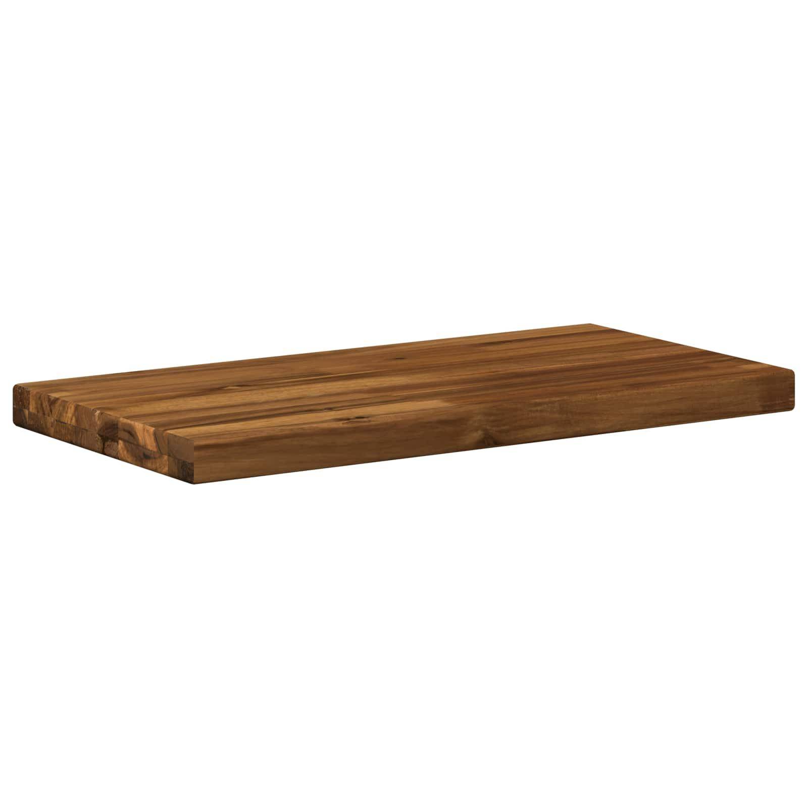 Bordplade i massivt akacietræ 70 x 30 x 3,2 cm - natur