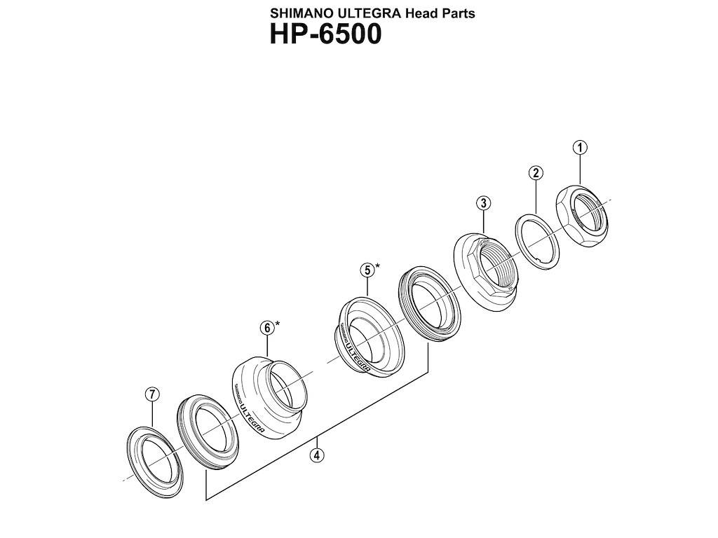 Shimano konus nedre til HP-6500.