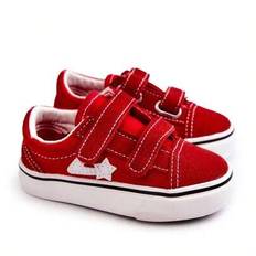Classic Children&#39;s Sneakers With Hook-And-Loop Fastener Red Phiris - Red - Multi-size