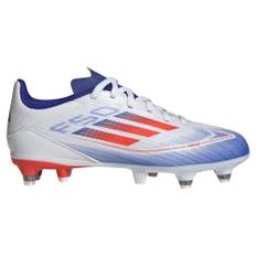 adidas Unisex – Barn F50 LEAGUE Football boots Firm Ground, Cloud white/solar red/lucid blue, 28 1/2 EU