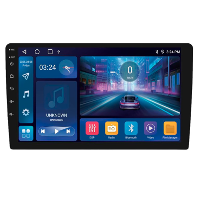 REISS Newfron NF-L100U 10" touch skærm og bilradio med Bluetooth - Android 13 og support carplay