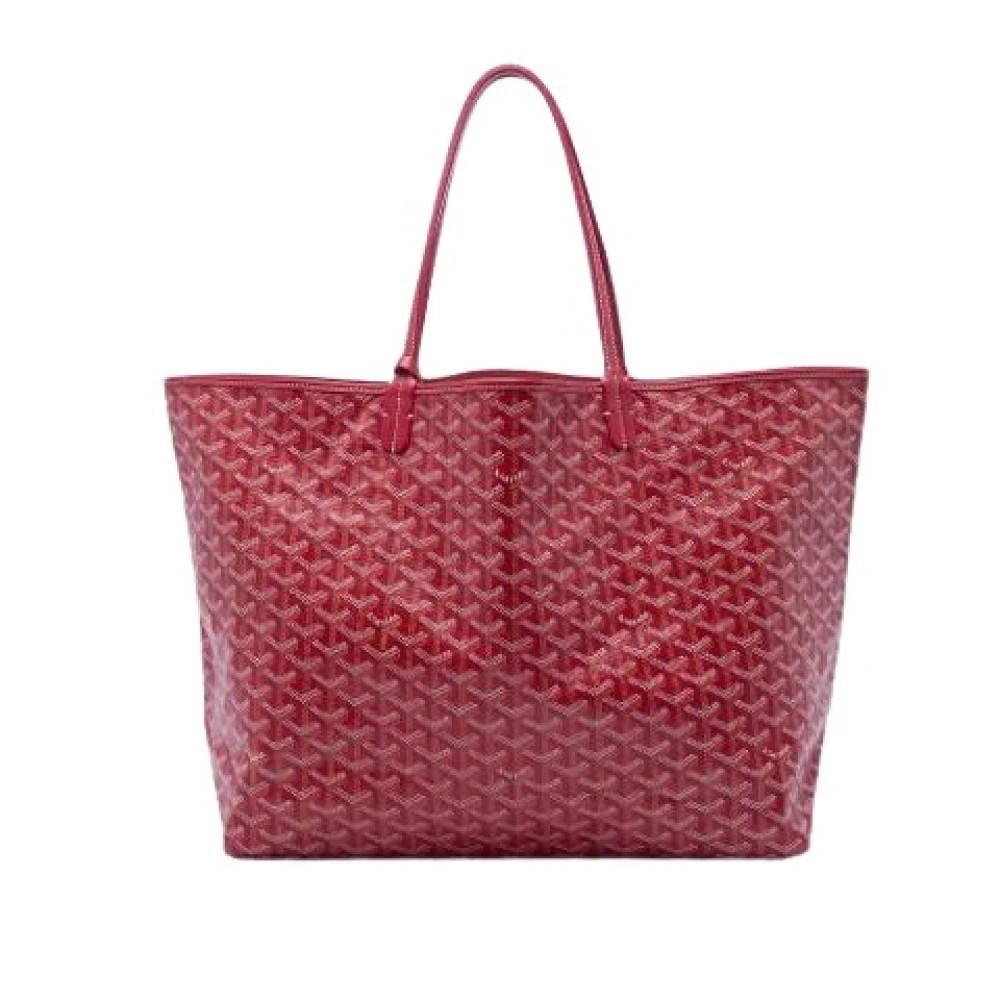 Goyard Vintage Pre-owned Saint Louis GM Tote Bag - Vintage - Dame - Rød - ONE SIZE - Uld