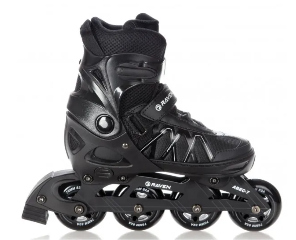 Raven Expert PRO Semisoft Inliners Rulleskøjter Sort - HURTIG LEVERING Str. 37-40