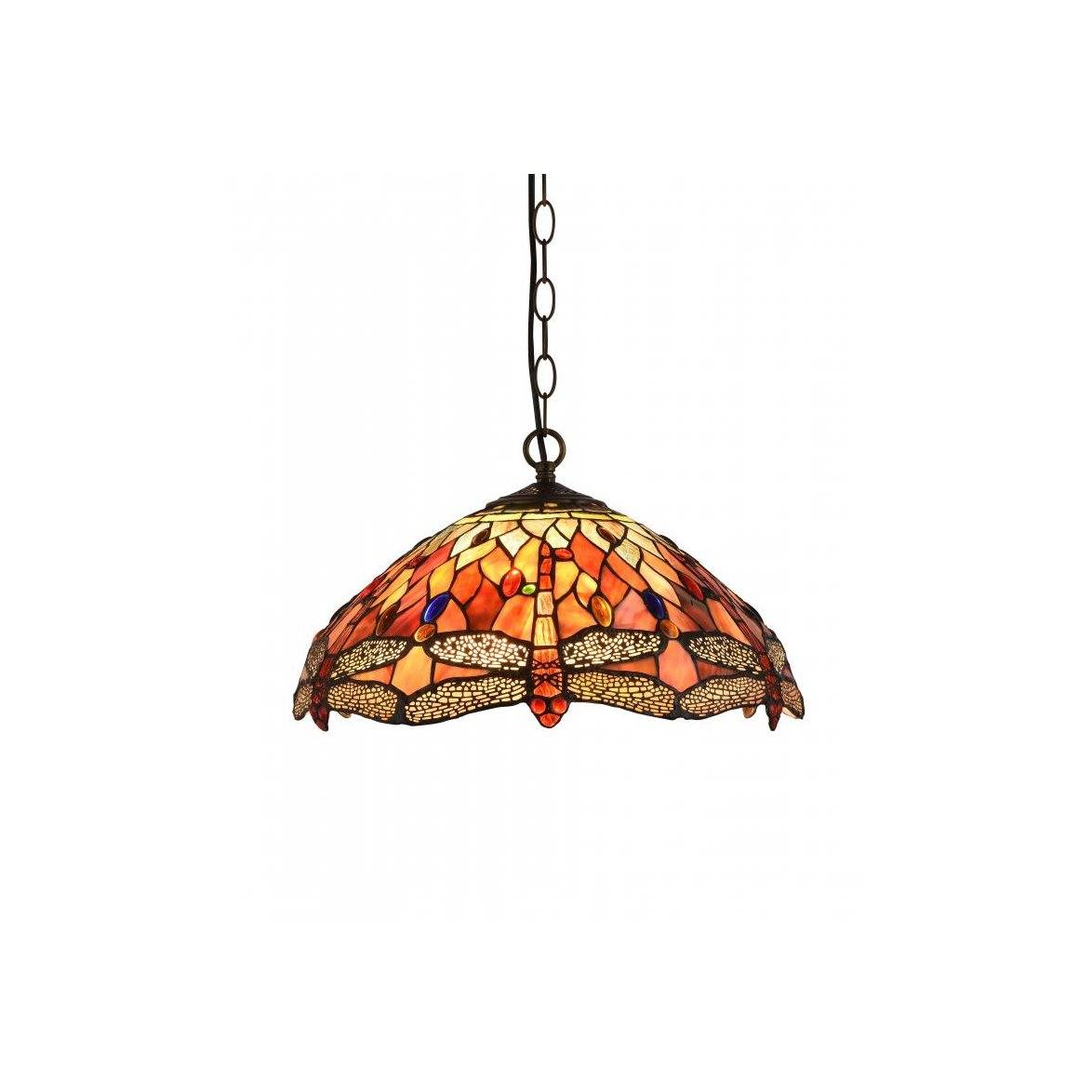 Norrsken Design Taklampa Trollslända Ädelsten / Dragonfly 41cm