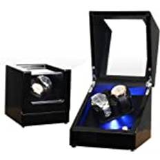 Watch Watch Winder Box för automatiska klockor eller kompatibel med parstorlek dubbel, batteridriven supertyst motor av Watch Winder Smith Intressant liv