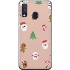 Samsung Galaxy A40 Transparent Mobilskal Klassisk Julfest