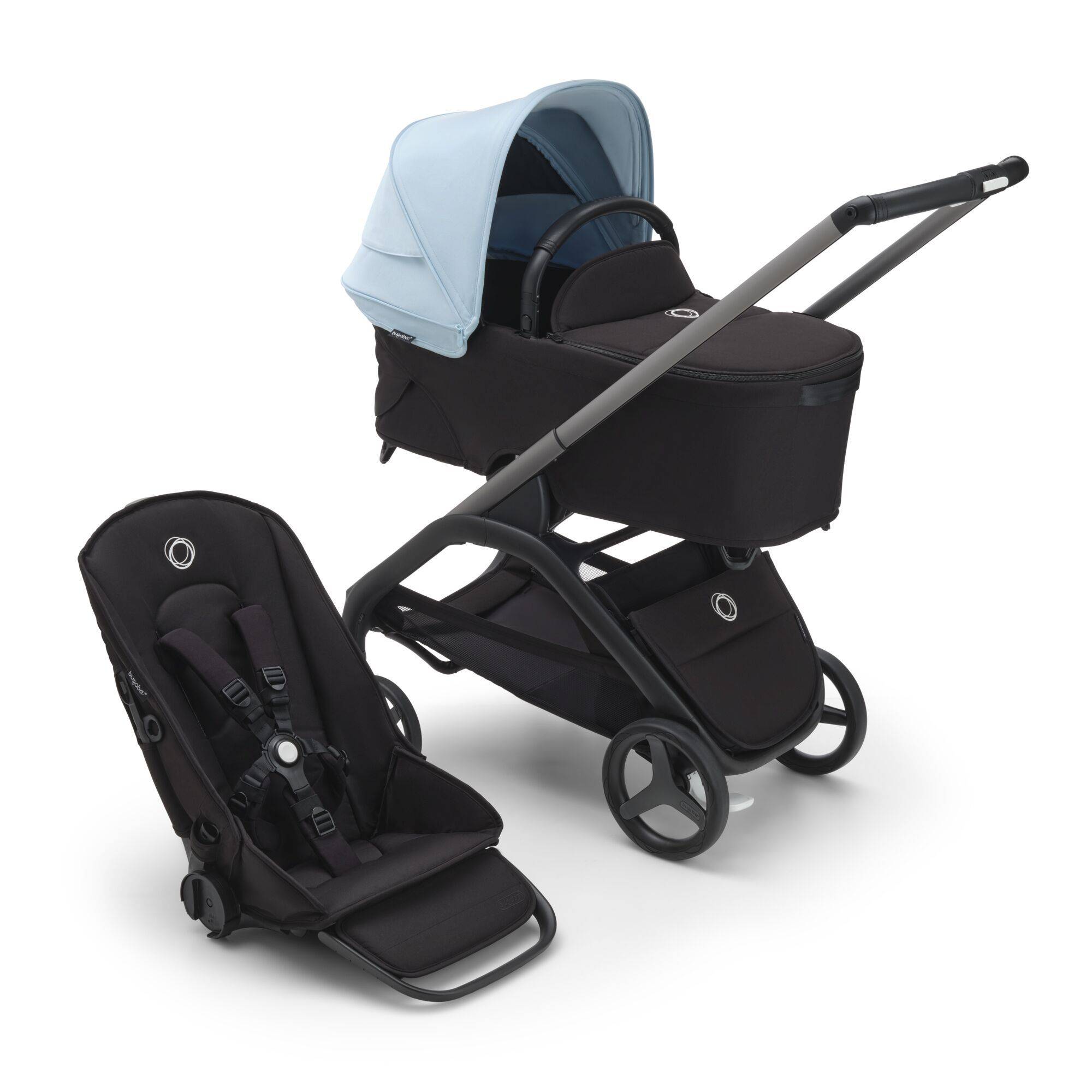Bugaboo Dragonfly Graphite Midnight black Skyline Blue