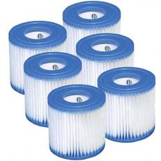 6 x Filter til intexpumpe type H Intex pumpefilter 29007