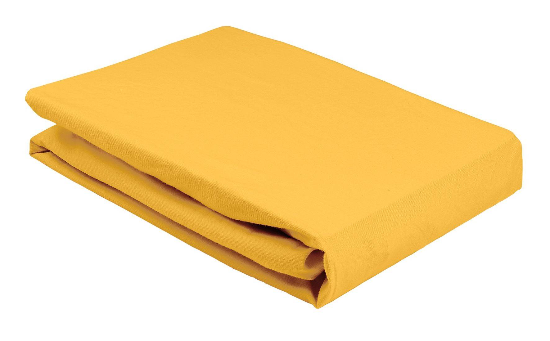 Elegante Mako jersey lagen - Solgul 90 x 200 cm
