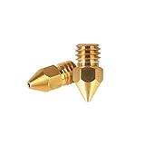 Creality Officiell MK8 Ender 3 munstycken 5 st 0,4 mm 3D-skrivare mässingsmunstycken för Ender-3/3 Pro / 3 V2 / 3 Max/Ender 5 / Ender 5 Pro/Ender 6 / Creality CR-10 / CR-10S