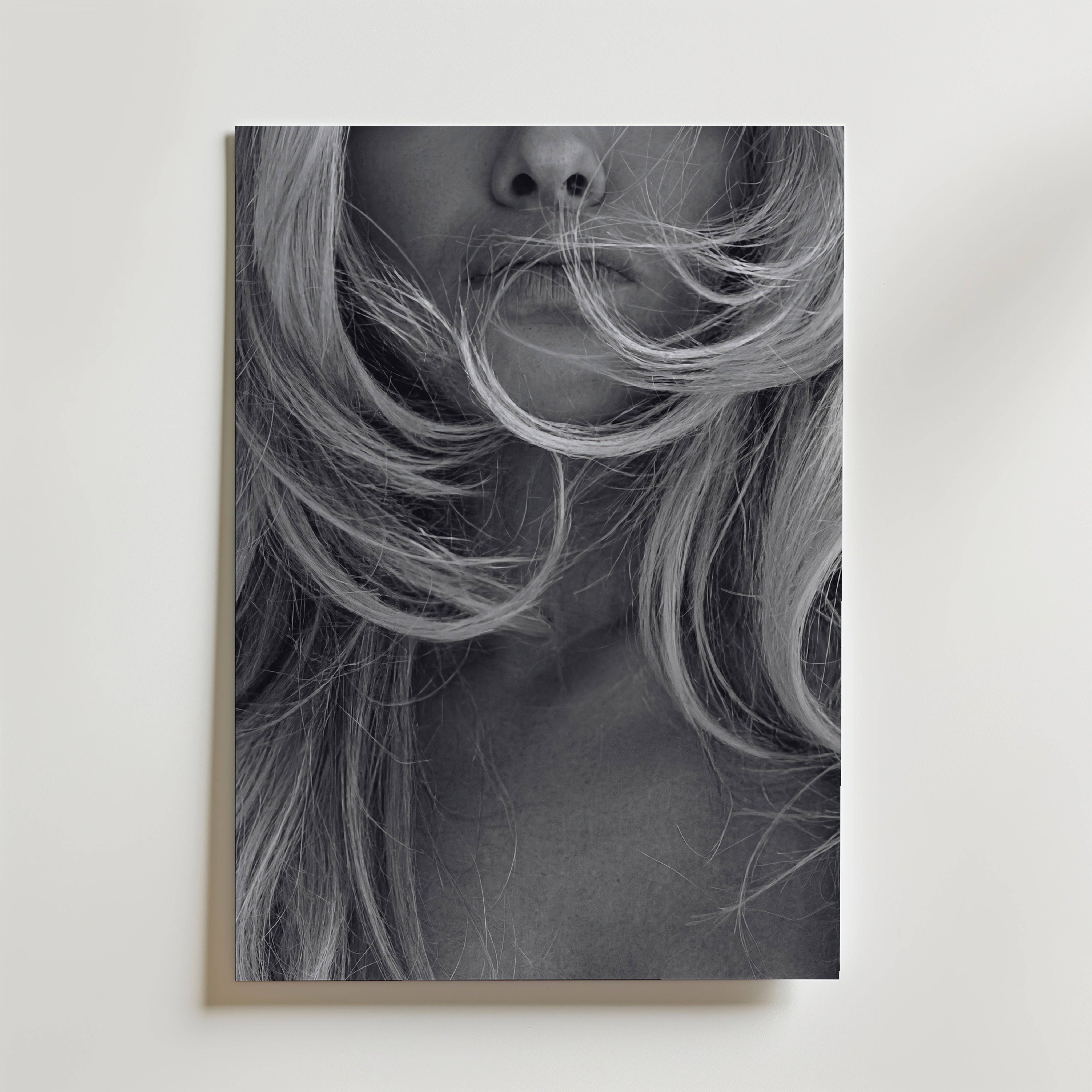 Windswept Muse Poster - Premium Canvas 21x30 cm Utan passepartout