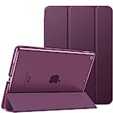 MoKo Case for iPad 10.2 iPad 9th Generation 2021/ iPad 8th Generation 2020/ iPad 7th Generation 2019, Slim Stand Hard Back Shell Smart Cover Case for iPad 10.2 inch, Auto Wake/Sleep, Deep Purple