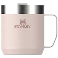 Stanley Classic Legendary Camp Mug 0.35L - Campingmugg I Rostfritt Stål - BPA -Free Thermos Resemuggg För Varma Drycker - Diskmaskin Säker - Single Server Brewer Compatible - Rose Quartz