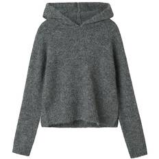 LMTD Tröja - Stickad - NlfNulo - Dark Grey Melange - LMTD - 11-12 år (146-152) - Tröja