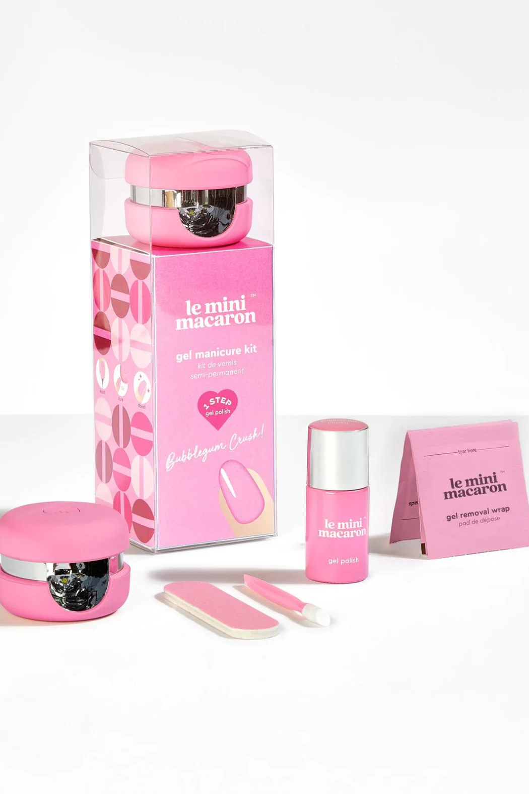 Gel manicure kit, bubblegum crush