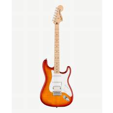 Squier Affinity Series™ Stratocaster® FMT HSS, Maple Fingerboard, White Pickguard, Sienna Sunburst