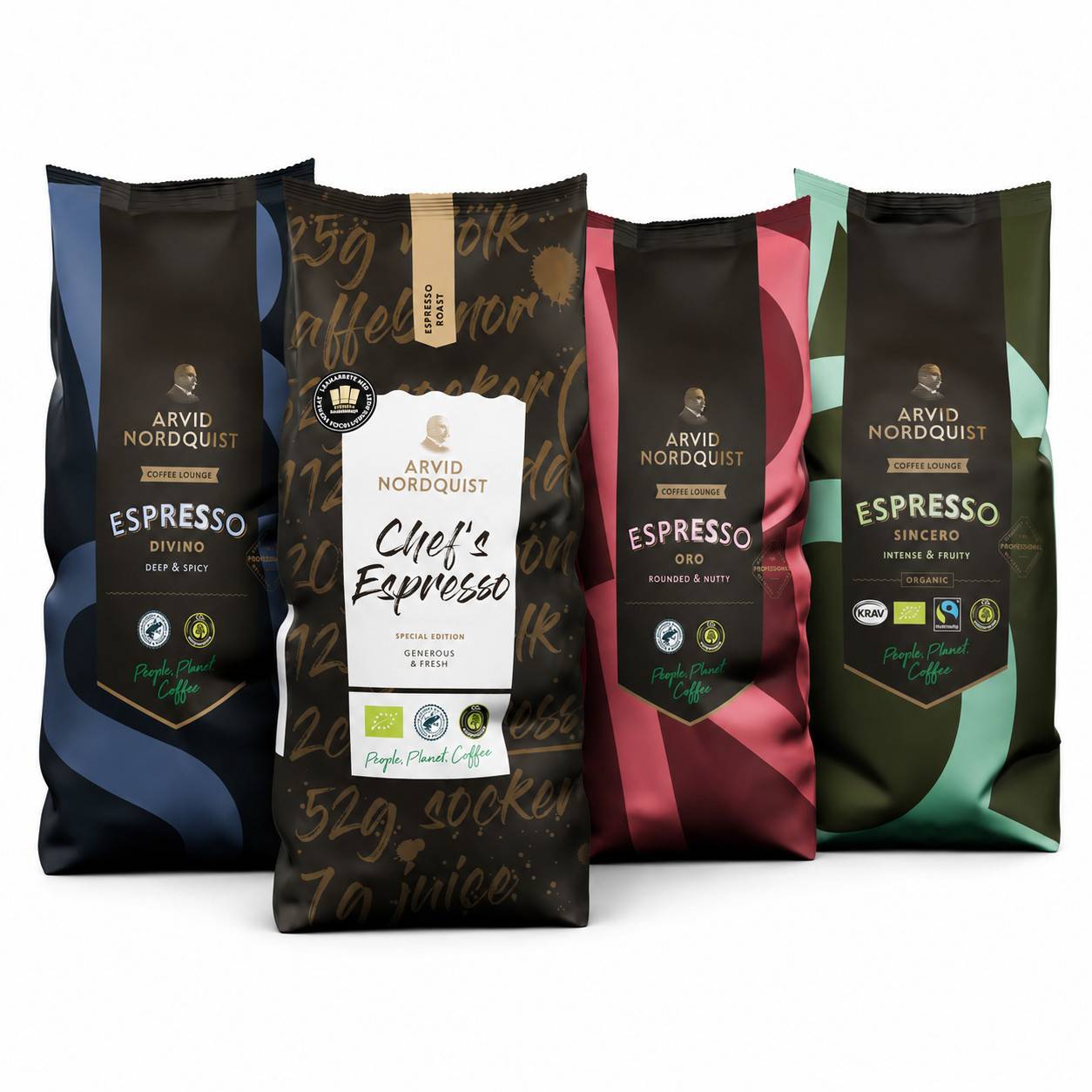 Espressopaket från Arvid Nordquist 4kg - 4 olika sorter