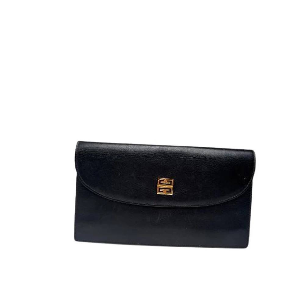 Givenchy Pre-owned Pre-owned Læder Clutch - Vintage - Dame - Sort - ONE SIZE - Læder