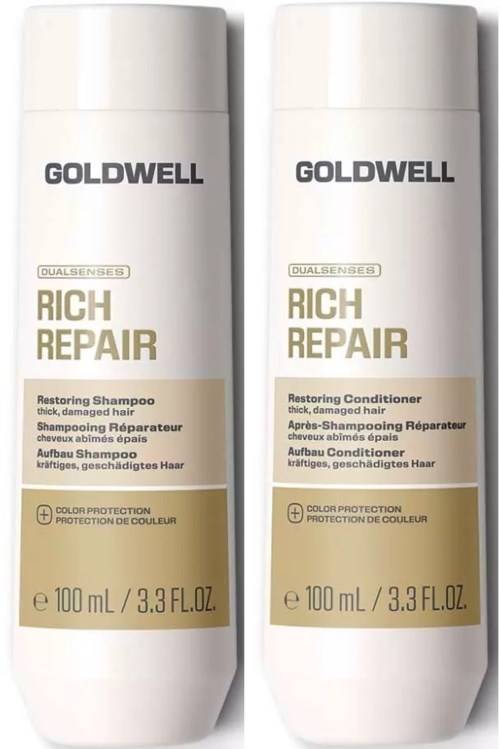 Goldwell Dualsenses Rich Repair Bundle Restoring Shampoo 100 ml & Conditioner 100 ml