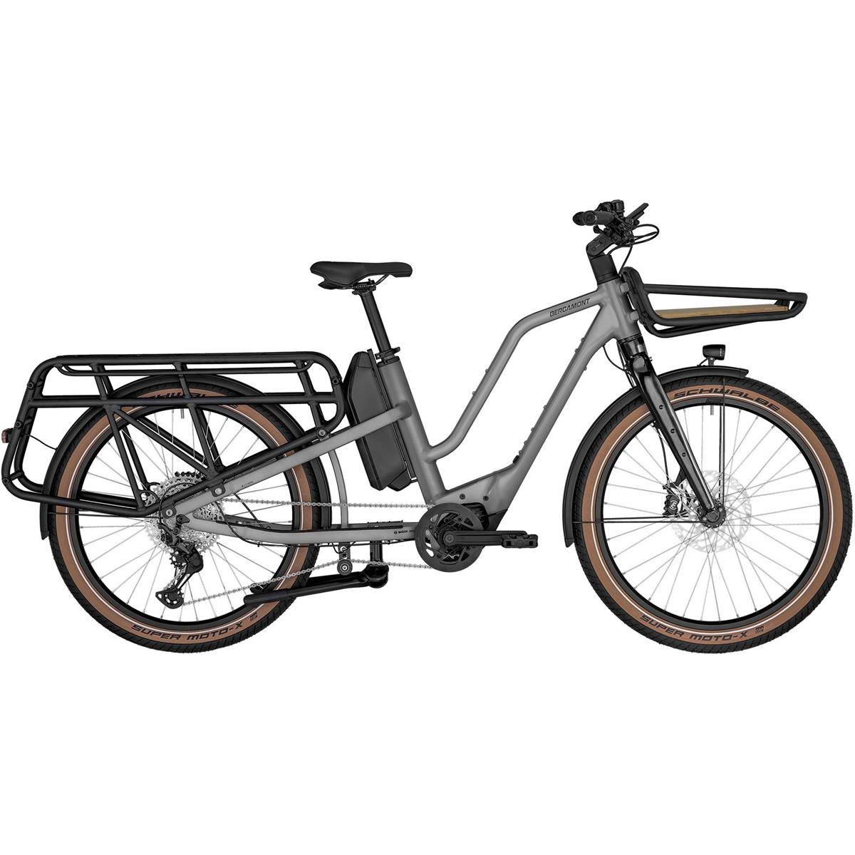 Lastcykel Bergamont Cargoville LT Expert Shiny Mortar Grey s - Grå ( )