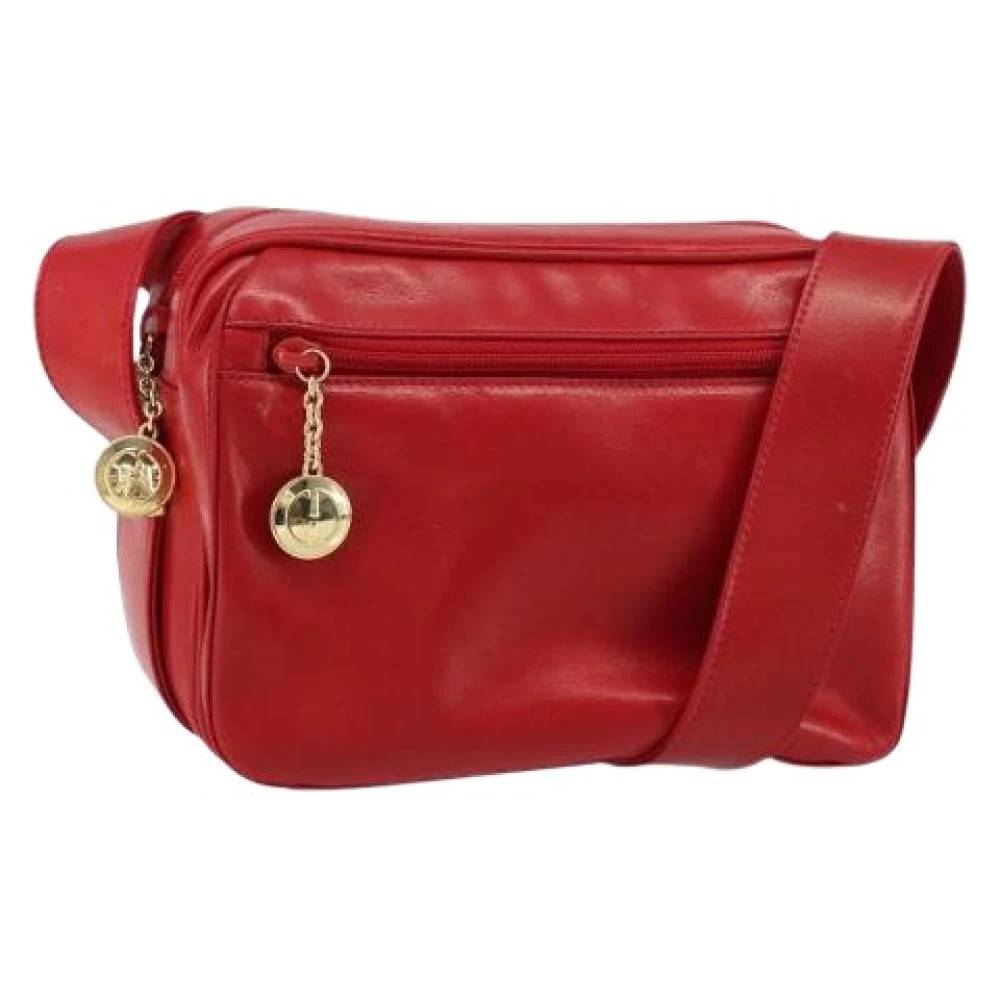 Gucci Vintage Pre-owned Vintage Cross Body Taske - Vintage - Dame - Rød - ONE SIZE - Læder