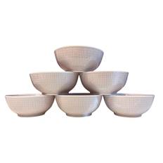 Rörstrand - Swedish Grace - Ros 6 st Frukost Skålar 30 cl Design Louise Adelborg