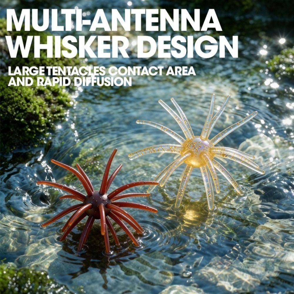5-pack S/M/L Fiskeagn Flytande Design Havsfiskeagn Mjukt Bete Sjöborrebeten Betesfiske