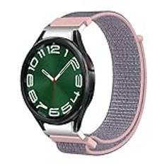 KUTEWEU Rem för Galaxy Watch 6 40 mm 44 mm, nylonelastiska armband justerbara remmar sportklockarmband för Galaxy Watch 5/Galaxy Watch 4 Classic/Galaxy Watch 6 Classic 47 mm/Galaxy Watch5 Pro, Nylon