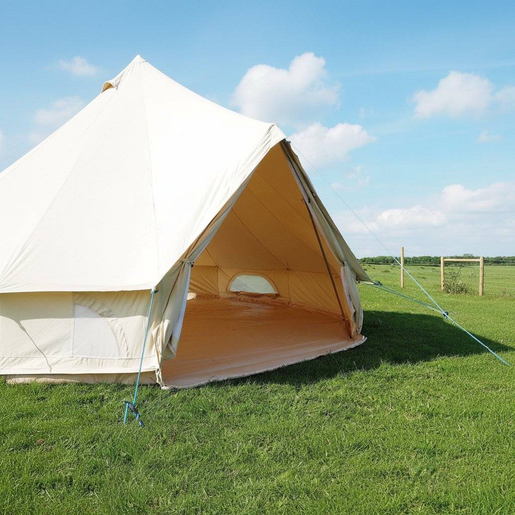6m Bell Tent 200gsm 'Superlite' High Grade Polycotton Canvas - 6m + Inner Tent
