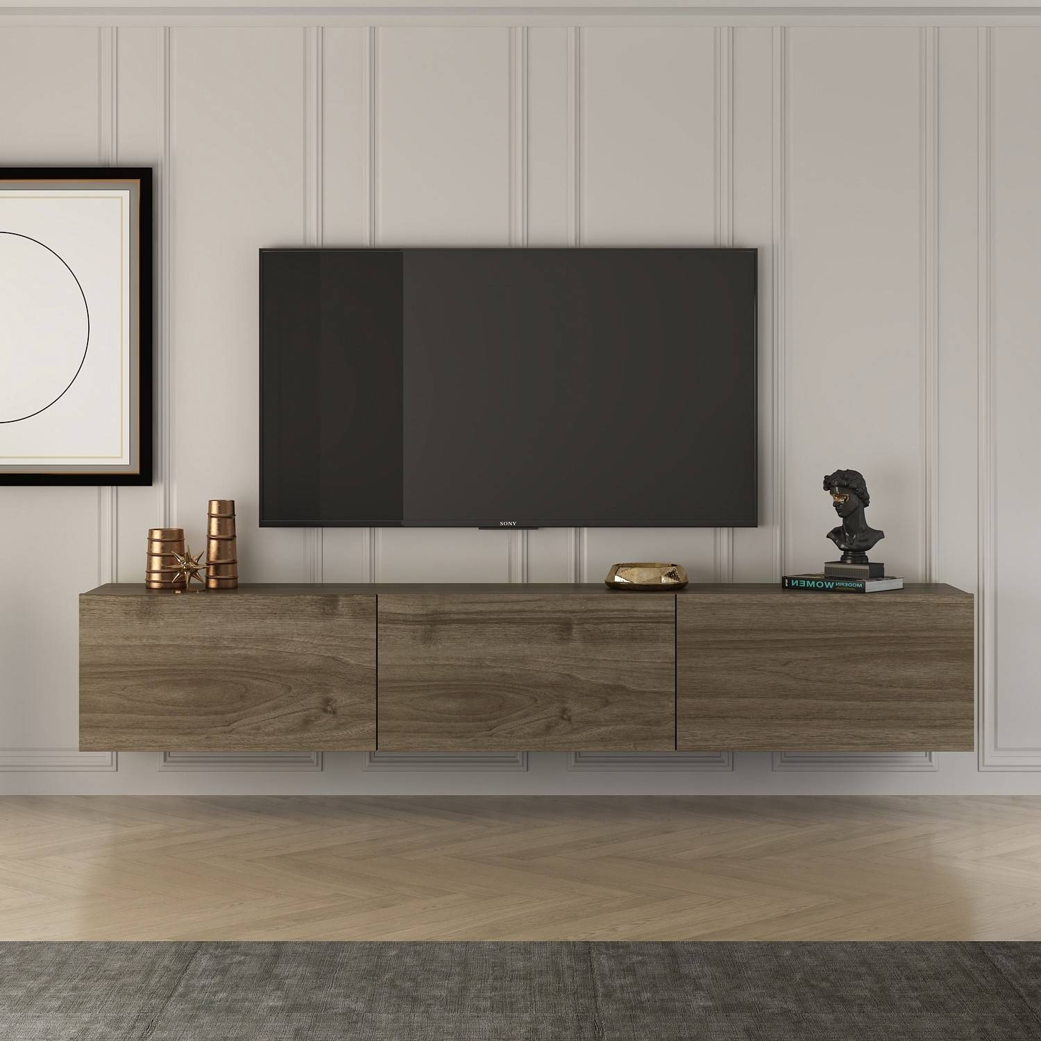 West vägghängd TV-bänk 150 cm