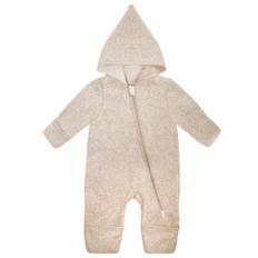 maximo Baby's Overall Baumwollfleece Jerseyfutter Overall Barn Storlek 74/80 Färg beige